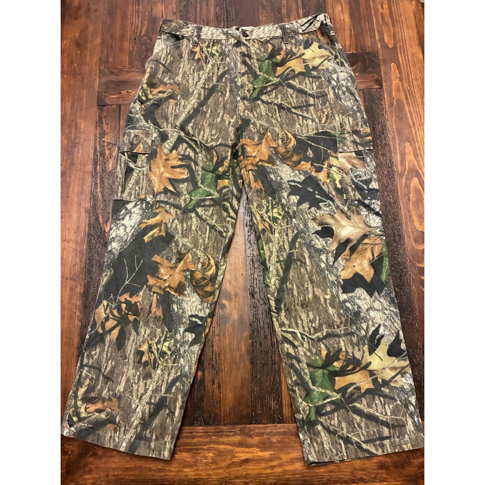Vintage Field Staff Cargo Pants Mossy Oak Camo Men Size XL Outdoor Streetwear